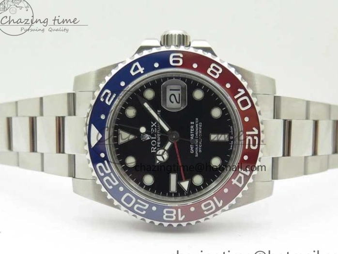 0407 Stylish GMT-Master II 126710 BLRO 904L BP Maker 1:1 Best Edition Black Dial On 904L Oyster Bracelet A3285 (Correct Hand Stack) 2521